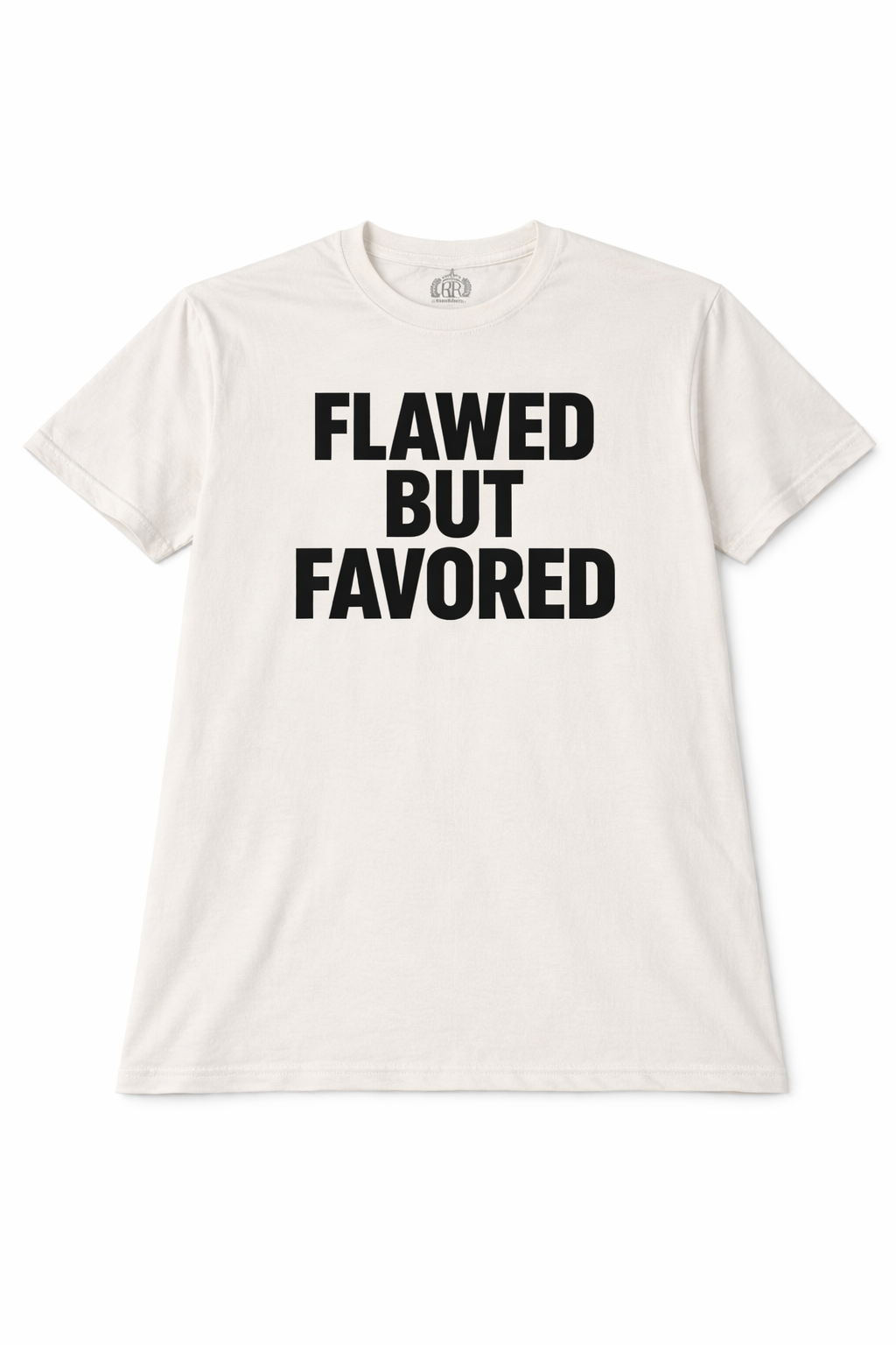 Royal Rags: Flawed But Favored Tee (White Edition)