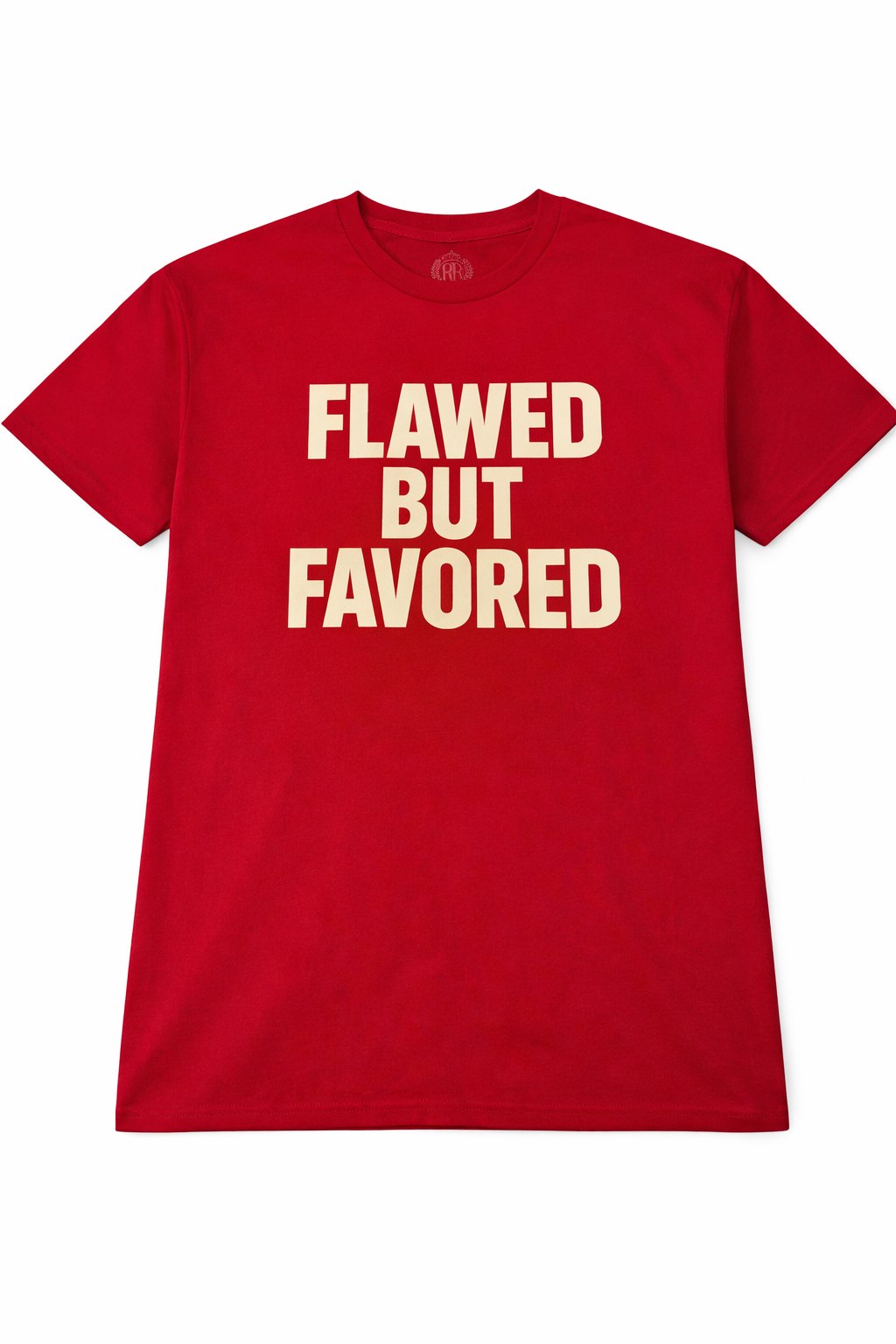 Royal Rags: Flawed But Favored Tee (Red Edition)