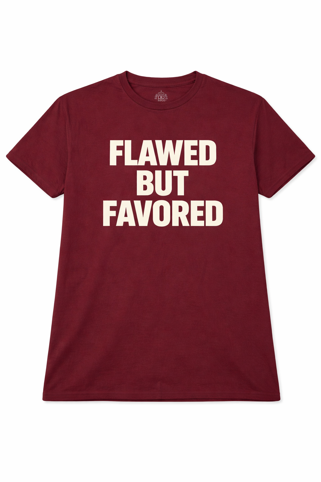Royal Rags: Flawed But Favored Tee (Burgundy Edition)