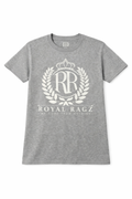 Royal Rags: Crown Crest Logo Tee (Heather Grey Edition)