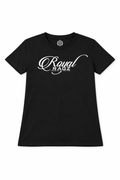 Royal Rags: Signature Script Logo Tee (Black & White Edition)
