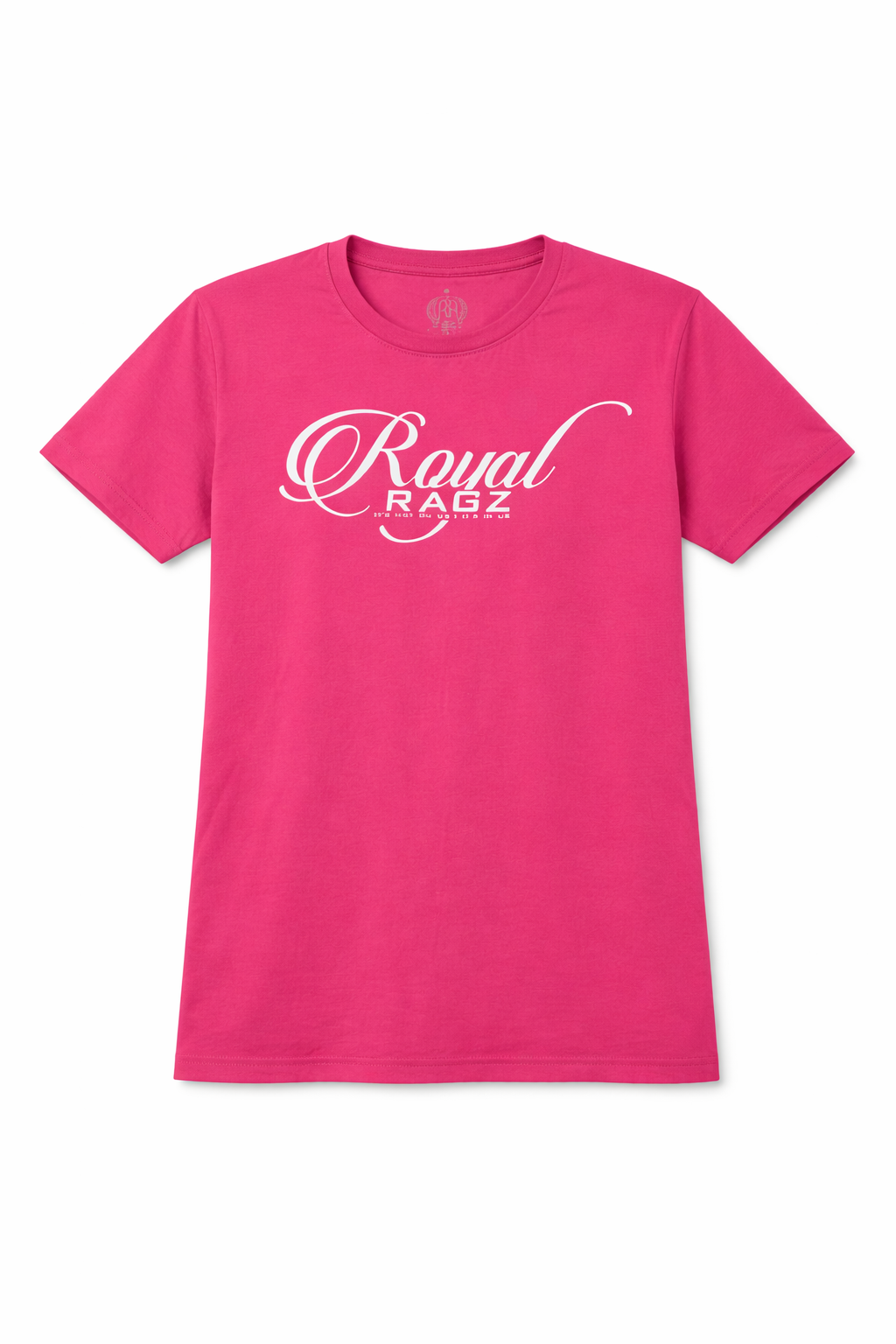 Royal Rags: Signature Script Logo Tee (Pink Edition)
