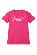 Royal Rags: Signature Script Logo Tee (Pink Edition)