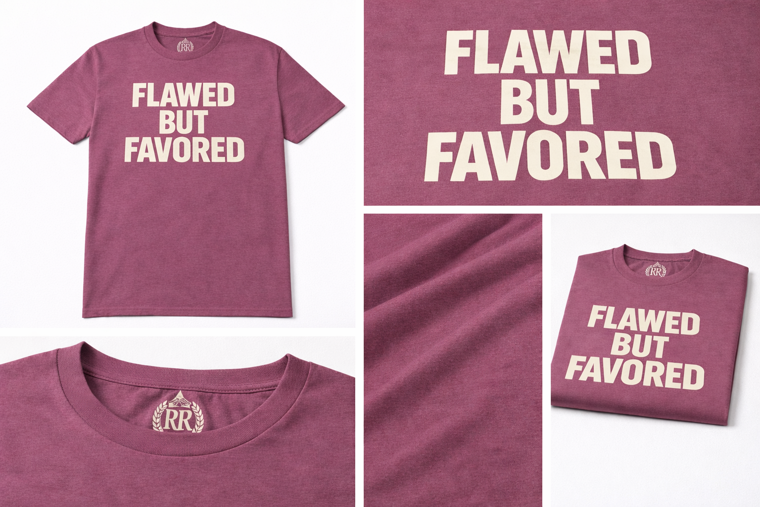 Royal Rags: Flawed But Favored Tee (Purple Edition)