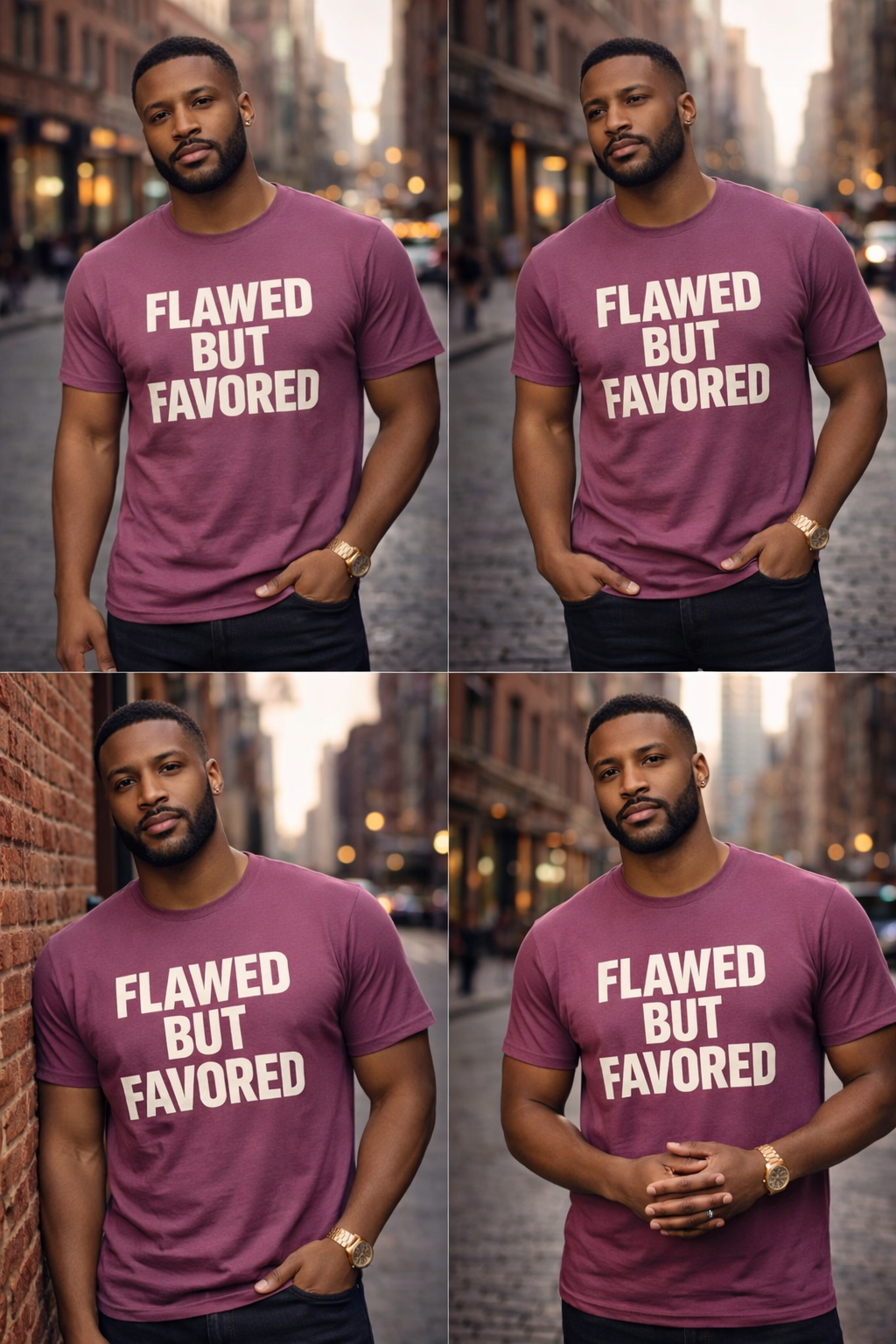 Royal Rags: Flawed But Favored Tee (Purple Edition)