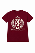 Royal Rags: Crown Crest Logo Tee (Red Edition)