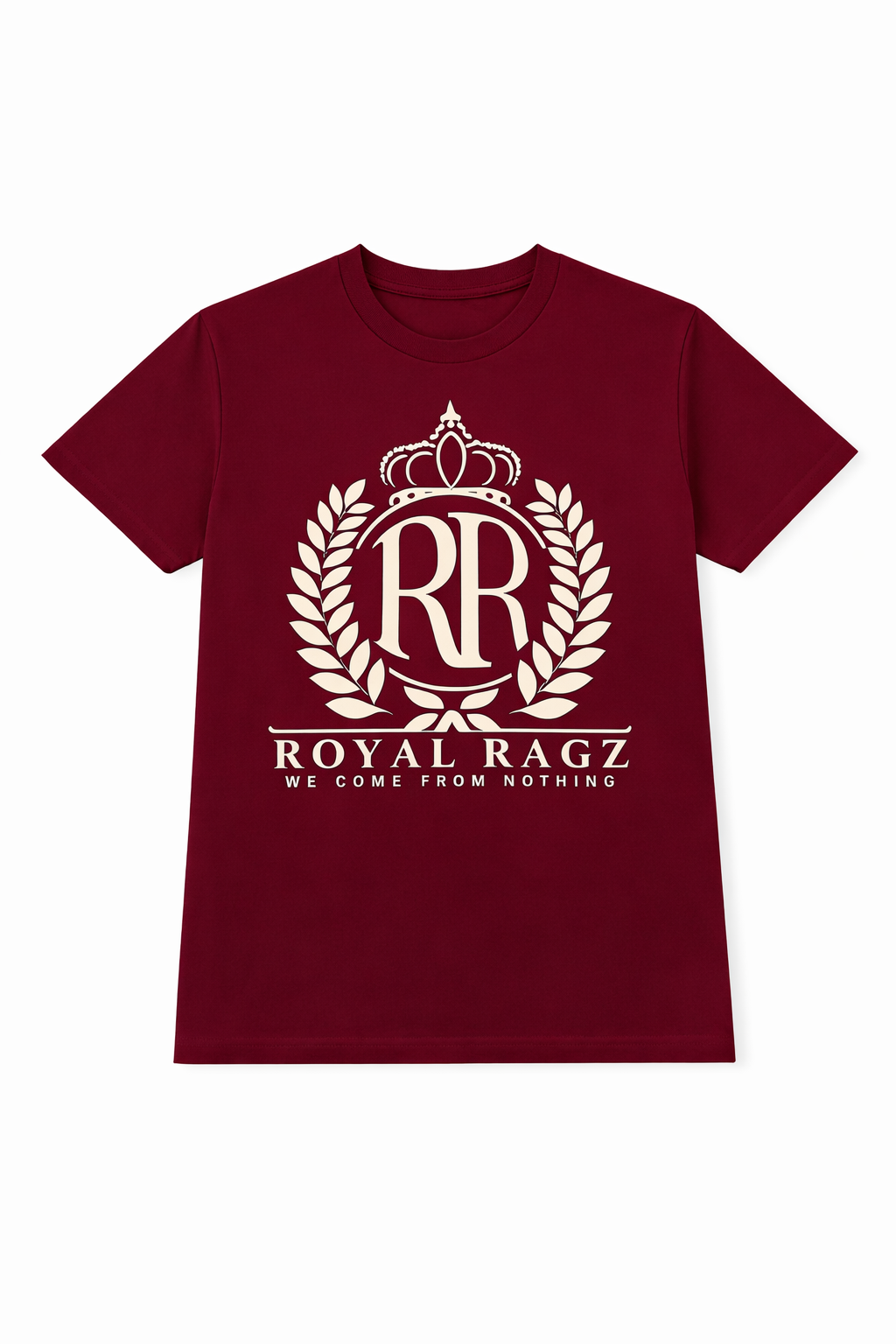 Royal Rags: Crown Crest Logo Tee (Red Edition)