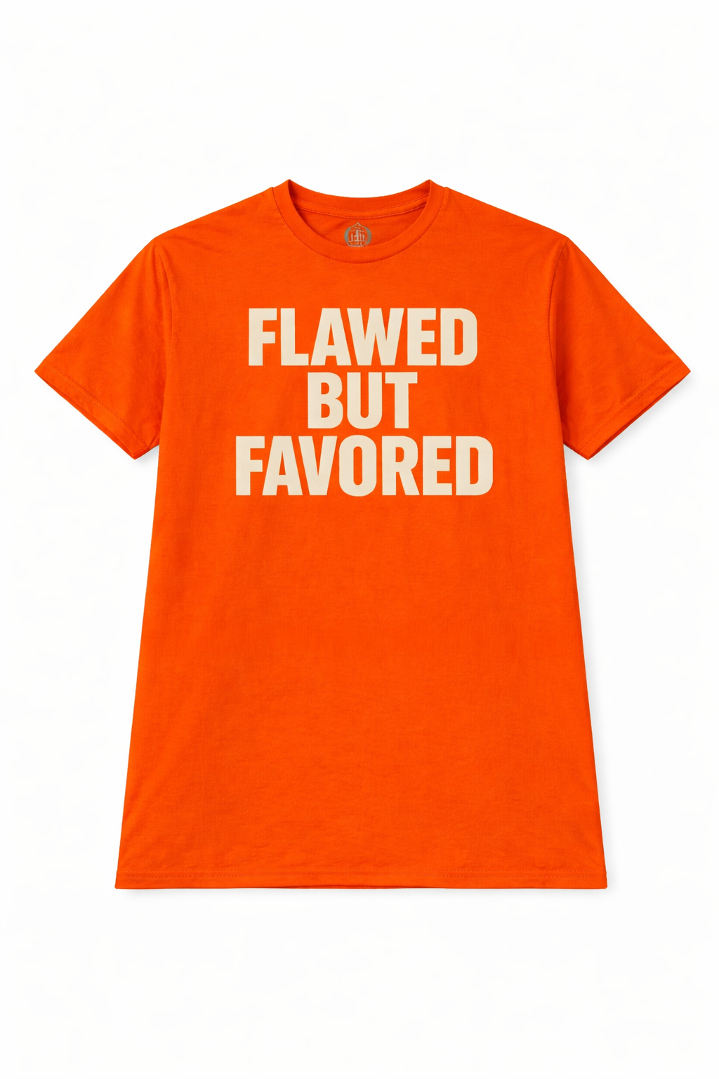 Royal Rags: Flawed But Favored Tee (Orange Statement Edition)