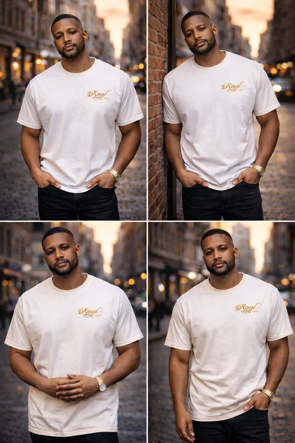 Royal Rags: Signature Script Tee (White Edition)
