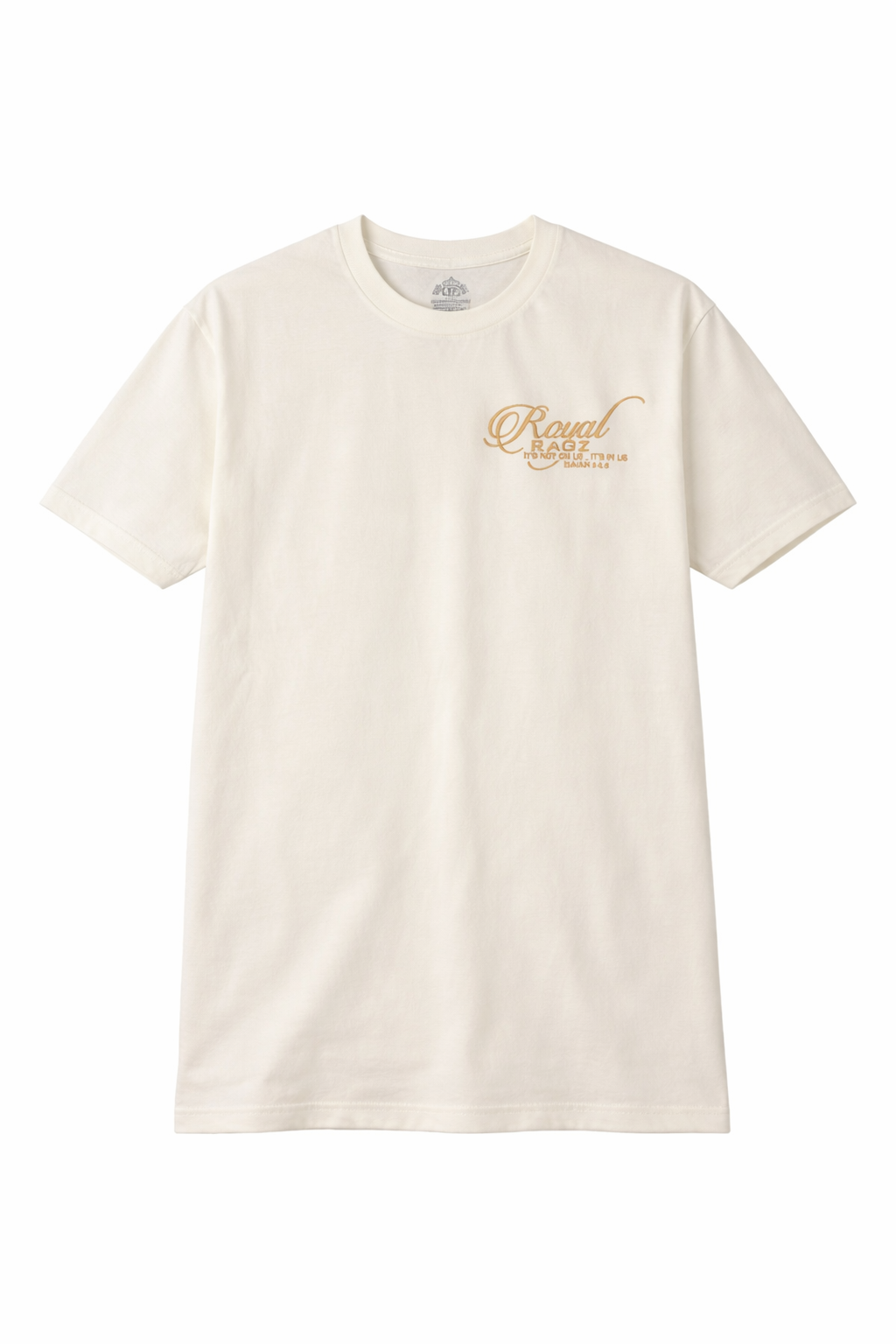 Royal Rags: Signature Script Tee (White Edition)