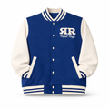 Royal Rags: Classic Varsity Jacket (Royal Blue & White Edition)